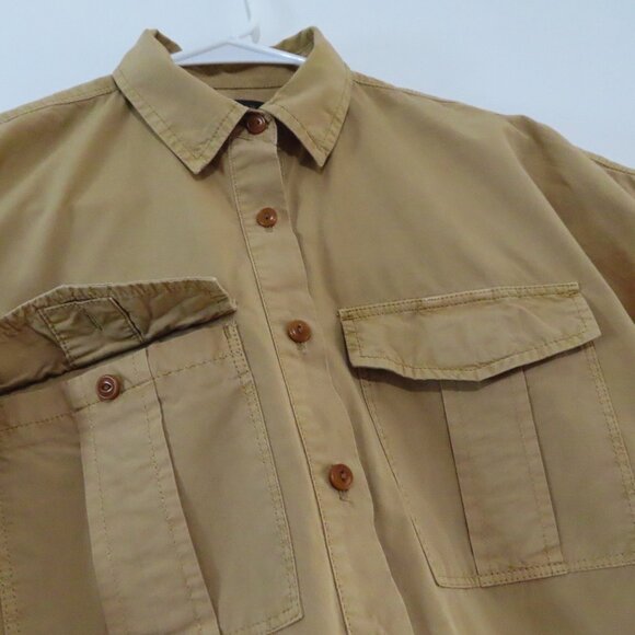 J.Crew Cotton Khaki Cargo Style Pullover Size 00 - Picture 5 of 9